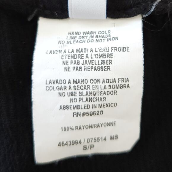 ISABELLA ROSE gauzy lace sleeve black boho beach cover up mini dress Size S NEW - Picture 9 of 10